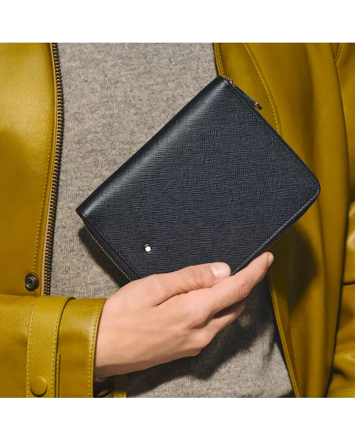 Étui pour 5 Instruments d'Écriture Zippé en Cuir Sartorial