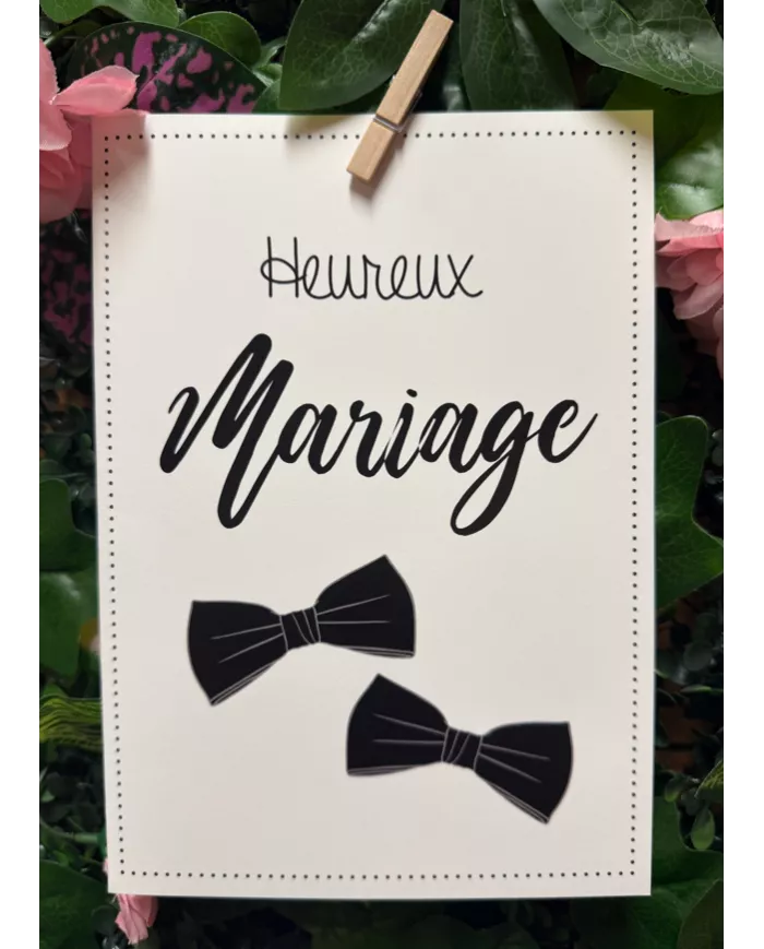 Carte A5 - Mariage - Homme