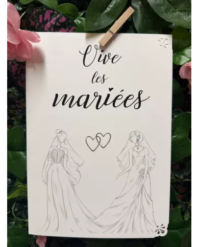 Carte A5 - Mariage - Femme