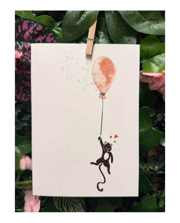 Carte B6 - Chat ballon
