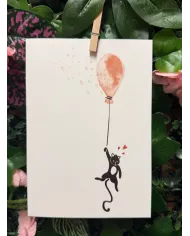 Carte B6 - Chat ballon