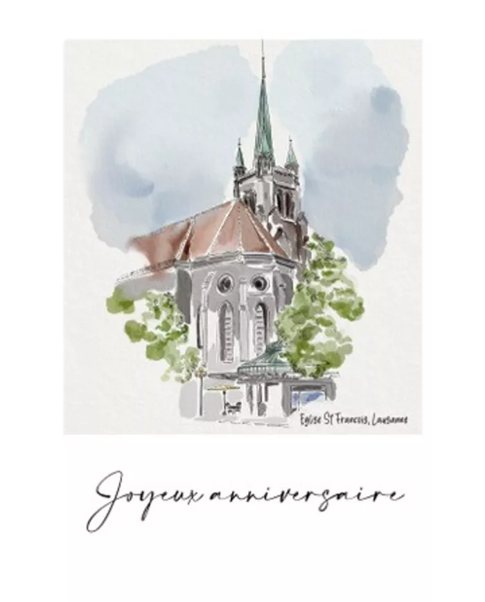 Carte A4 - Joyeux Anniversaire - ST-FRANCOIS