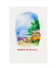 Carte A6 - Girafe bisous