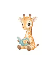 Carte A6 - Girafe et papillons