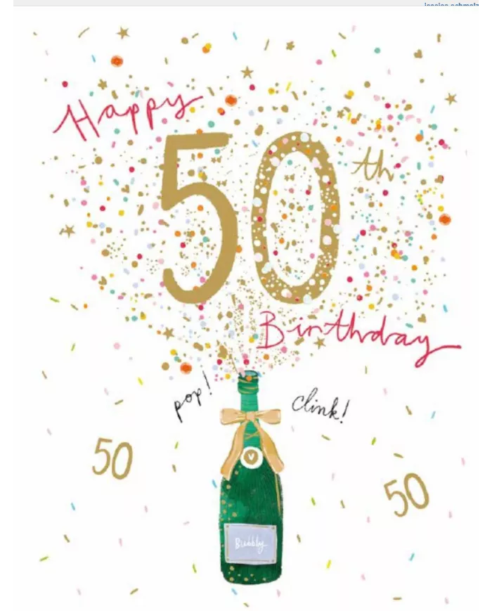 Carte A4 50 ans