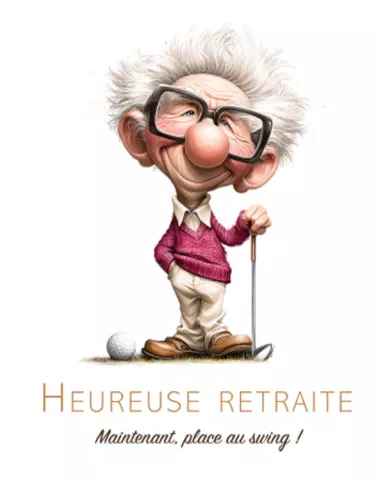Carte A4 - Retraite - G-P + golf