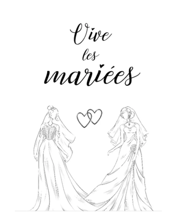 Carte A5 - Mariage - Femme