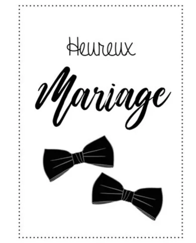 Carte A5 - Mariage - Homme