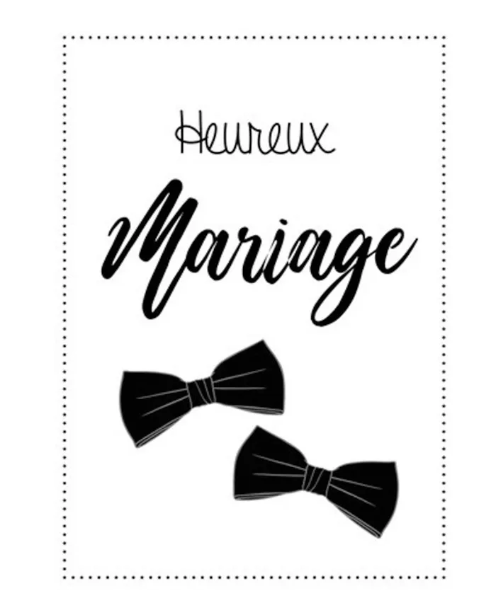 Carte A5 - Mariage - Homme