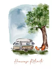Carte A5 - Caravane - Retraite