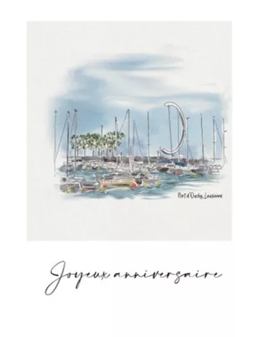 Carte A4 - Joyeux Anniversaire - OUCHY
