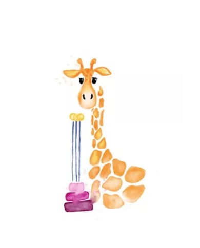 Carte A5 - Giraffe - Anniversaire