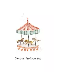 Carte A5 - Giraffe - Anniversaire