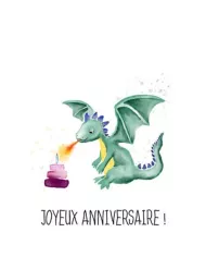 Carte A4 - Joyeux Anniversaire - OUCHY
