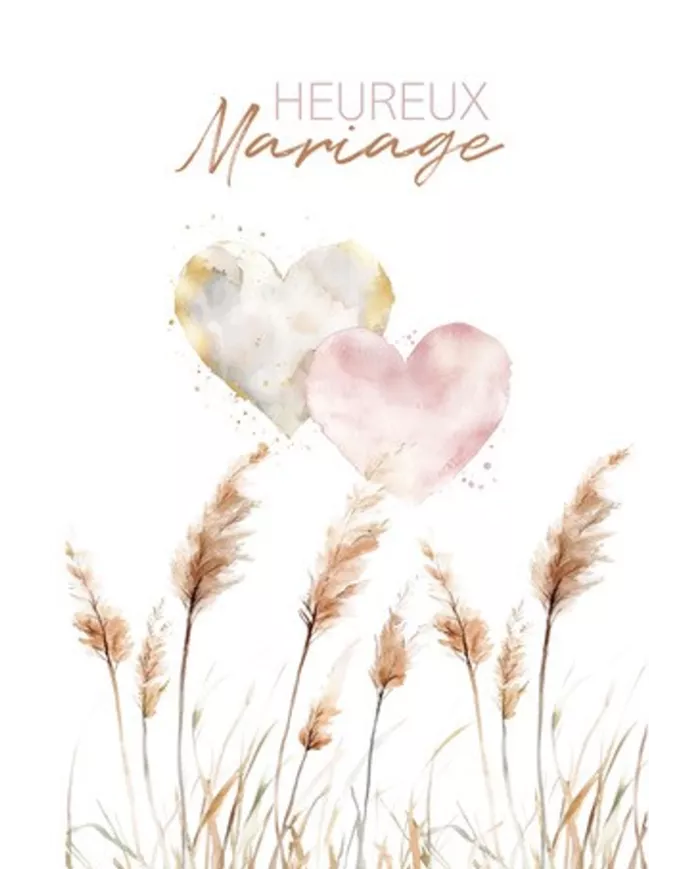 Carte B6 - Heureux Mariage
