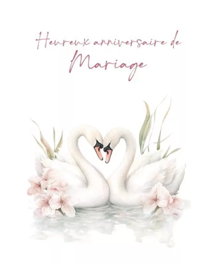 Carte B6 - Heureux anniversaire de Mariage