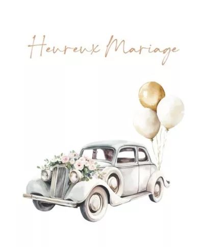 Carte B6 - Heureux Mariage