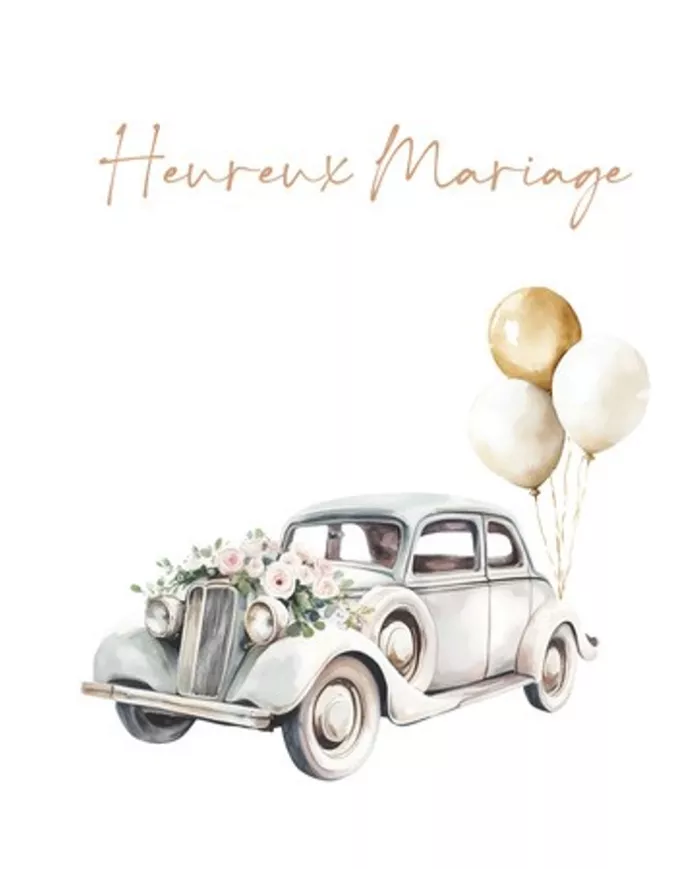 Carte B6 - Heureux Mariage