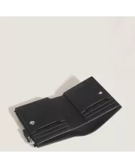 Mini Portefeuille Vertical 6cc en Cuir Sartorial
