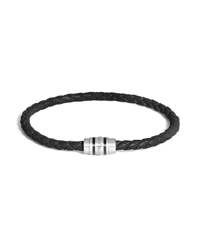 Bracelet 3 Anneaux en Cuir Grainé