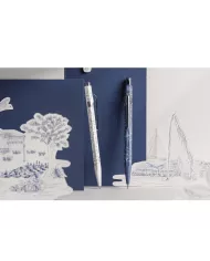 Set Stylo Bille & Porte-Mine 849™ Toile de Jouy Blanc & Bleu