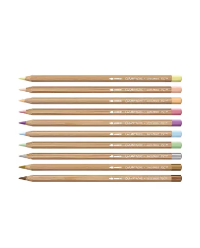 Set 10 Crayons de Couleur Toile de Jouy