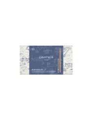 Set Multi-produits 10 Crayons de Couleur & 10 Pastels Neocolor™ II Aquarelle Toile de Jouy