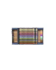 Set Multi-produits 10 Crayons de Couleur & 10 Pastels Neocolor™ II Aquarelle Toile de Jouy