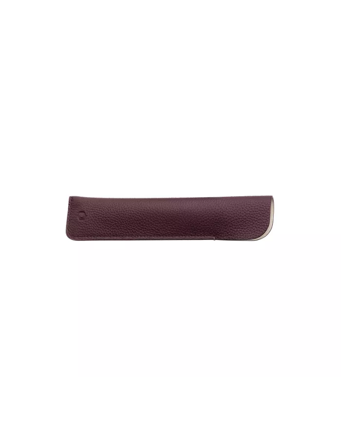 Set Stylo Bille Ecridor™ Toile de Jouy & Étui en Cuir Bordeaux