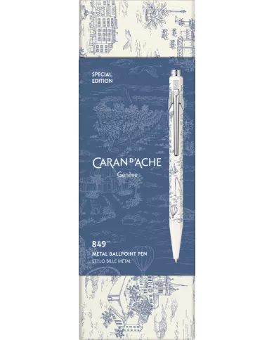 Stylo Bille 849™ Toile de Jouy Blanc
