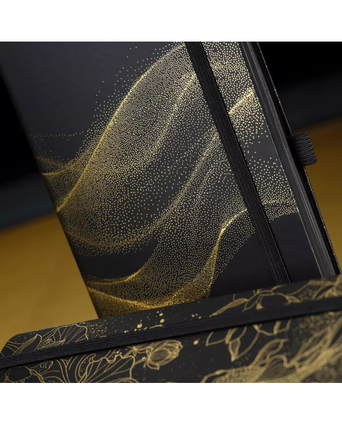 Notebook Total Black Holo Gold