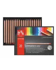 Boîte de crayons couleur Luminance Caran d'Ache, assortiment de 16 pces