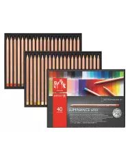 Boîte de crayons couleur Luminance Caran d'Ache, assortiment de 38 pces