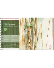 Carnet de Voyage Bamboo 15 feuilles 265g 13,5x25cm