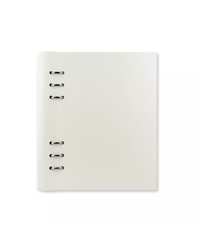 Clipbook A5 simili cuir blanc