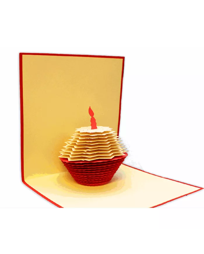 Carte "3D" cupcake