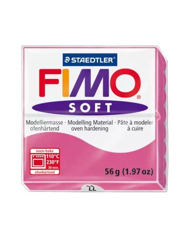 Fimo soft 57g rose tendre et framboise