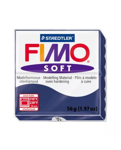 Fimo soft 57g bleu windsor, pacifique et brillant
