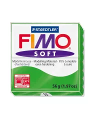 Fimo soft 57g vert citron, tropical, pomme et emeraude