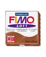 Fimo soft 57g brun chocolat, caramel, cognac et sahara