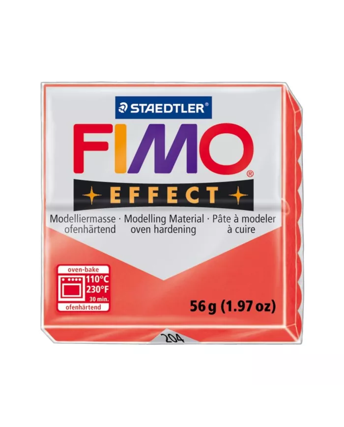 Fimo effect 57g rouge transparent