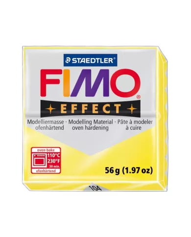 Fimo effect 57g jaune transparent