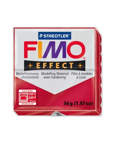 Fimo effect 57g rouge rubis metallic
