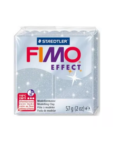 Fimo effect 57g argent glitter