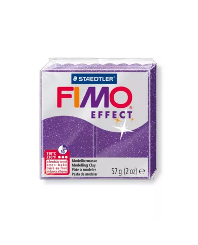 Fimo effect 57g lilas glitter