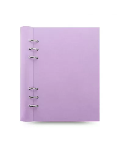 Clipbook A5 simili cuir lavende