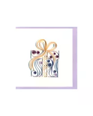 Carte "Quilling" paquet cadeau