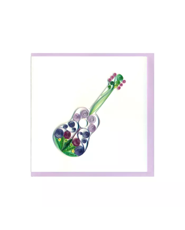 Carte "Quilling" guitare