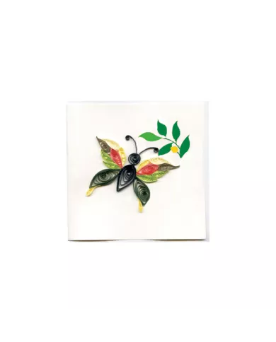 Petite carte "Quilling" papillon