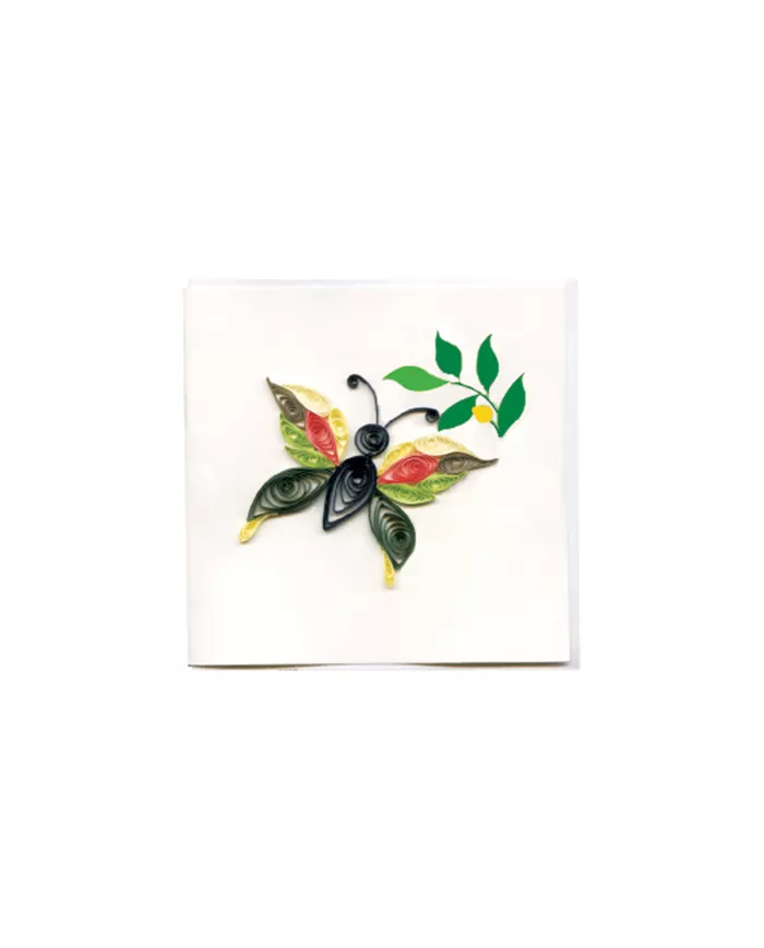 Petite carte "Quilling" papillon